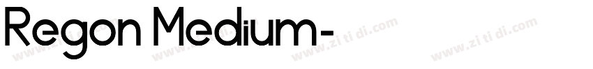 Regon Medium字体转换